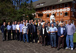 Photo for the article -BRAZIL  THE RECTOR MAJOR AND HIS VICAR AT THE RETREAT FOR PROVINCIALS OF THE TWO AMERICAN REGIONS