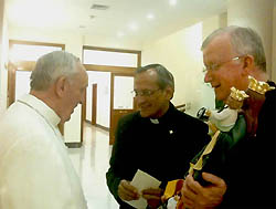 Photo for the article -RMG  THE RECTOR MAJOR AND HIS VICAR WITH THE POPE
