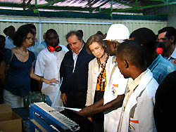 Photo for the article -MOZAMBIQUE  QUEEN SOPHIA OF SPAIN VISITS THE DON BOSCO HIGHER INSTITUTE