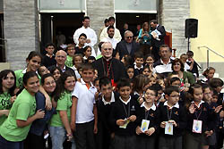 Photo for the article -SPAIN  CARDINAL AMIGO VALLEJO VISITS THE SALESIAN INSTITUTE FOR THE 50TH ANNIVERSARY OF THE WORK