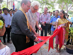Photo for the article -CAMBODIA  THE OFFICIAL OPENING OF THE DON RUA YOUTH HOSTEL AND THE MARY HELP OF YOUTH WATER TOWER